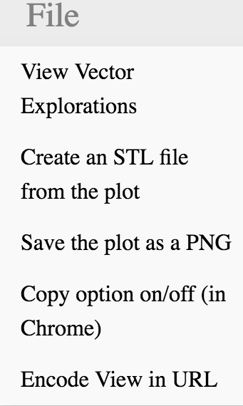 File menu