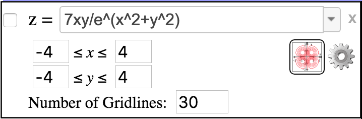 Function z = f(x,y) object