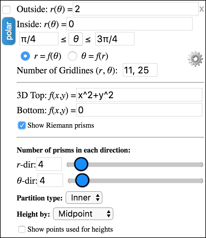 Polar region dialog